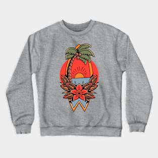 oldschool summer tattoo Crewneck Sweatshirt